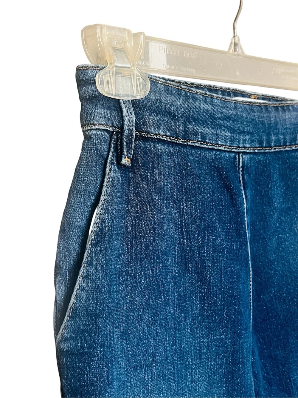 NWT Frame Denim Bell Bottom Jeans SZ 24 Cropped High Rise Hipster Boho Festival - Picture 4 of 9